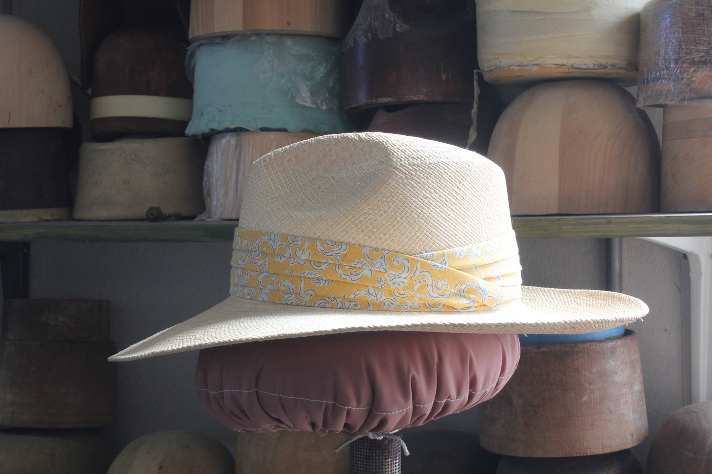 Wide Brim Toquilla Straw Fedora