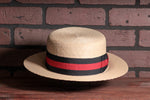 Hand Woven Straw Boater